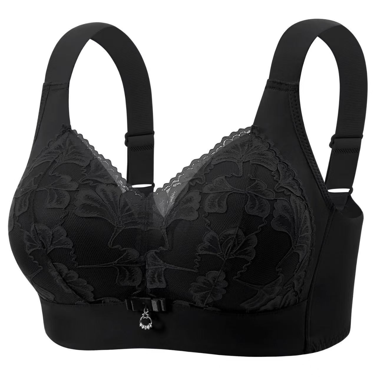 China Wireless Bra Full Coverage Foam Bra- Black
