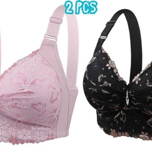 β€οΈ China Round Shape Diamond Bra Red & Green