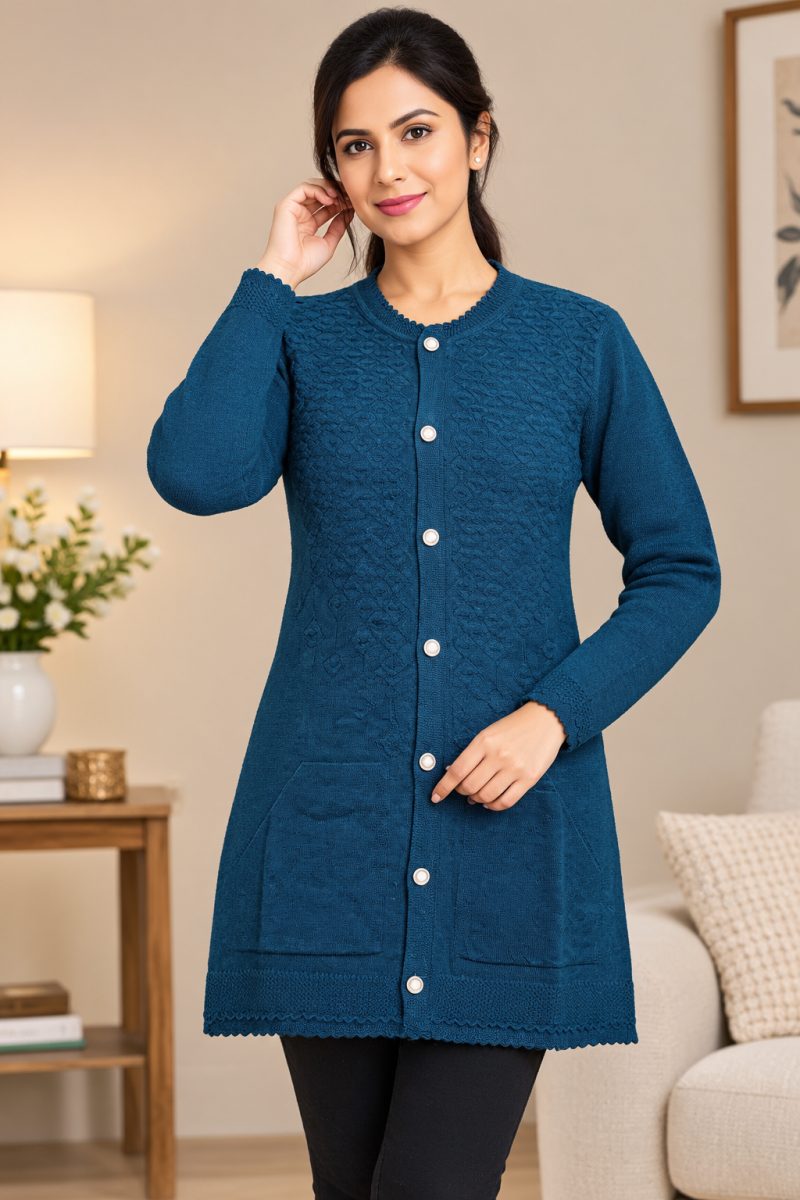 Ladies Pocket Cardigan Sweater N 06 Everyday Winter Wear - colour option 2